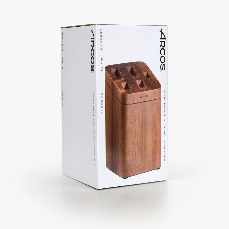 Soporte de Cuchillos de Madera de Acacia