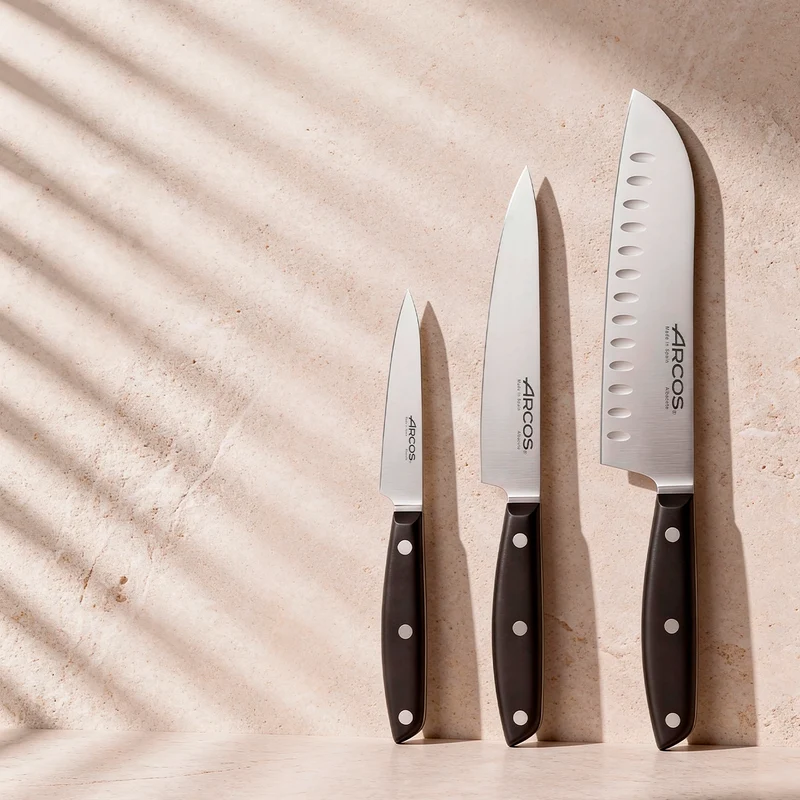 Cuchillo santoku alveolos 180 mm Serie Ibiza