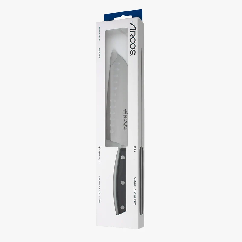 Cuchillo santoku alveolos 180 mm Serie Ibiza