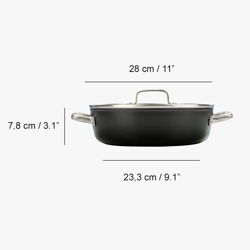 Cacerola Antiadherente Cerámico Serie Samoa 28 Cm / 4,3 L