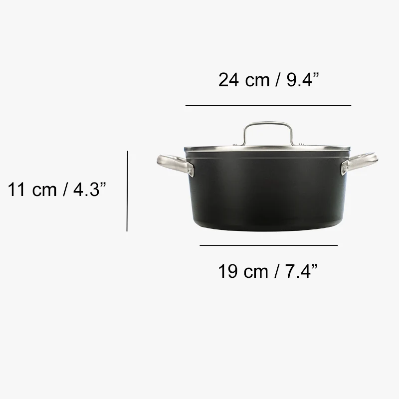 Cacerola Antiadherente Cerámico Serie Samoa 24 cm