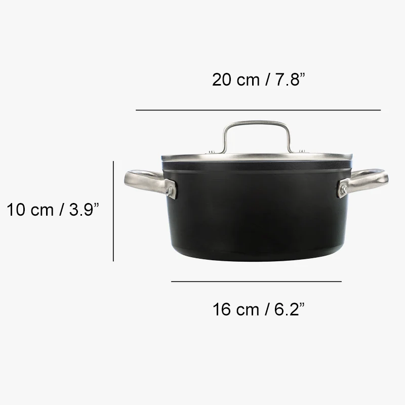 Cacerola Antiadherente Cerámico Serie Samoa 20 cm