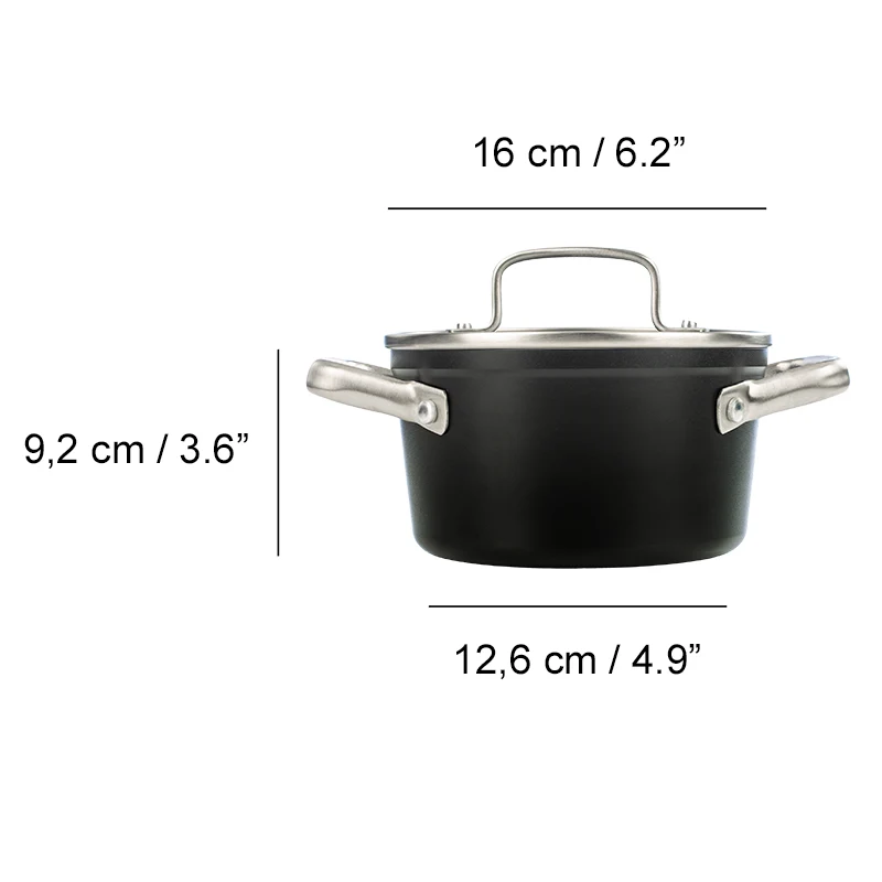 Cacerola Antiadherente Cerámico Serie Samoa 16 cm