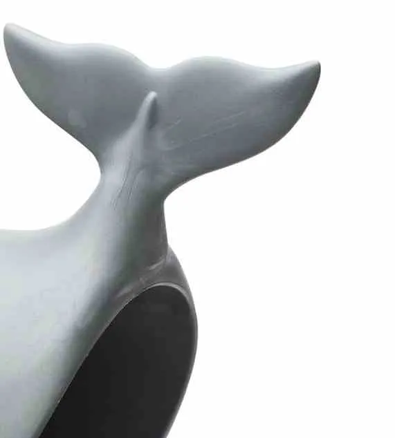 Qualy Moby Whale Plastic Bag Holder Porta Buste in Plastica Balena Moby