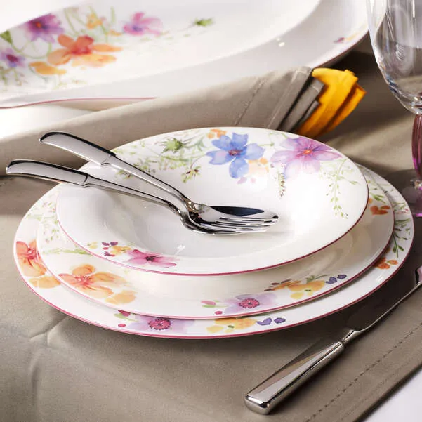 Mariefleur Piatto fondo multicolore, Ø23,1 cm, Premium Porcelain