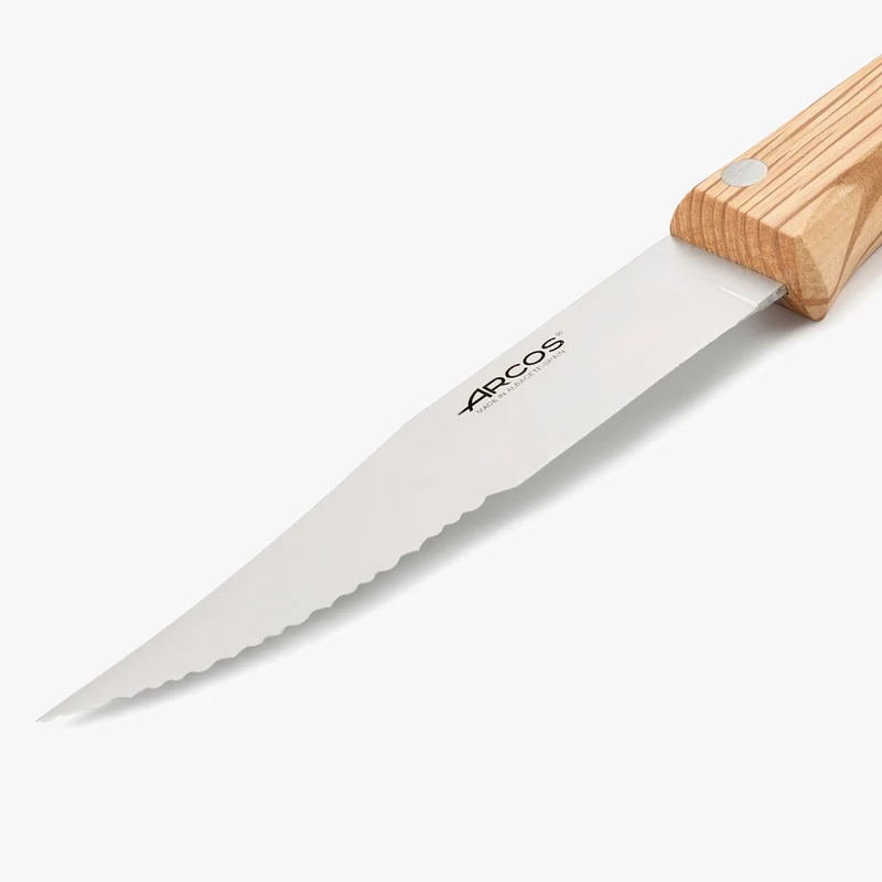 Cuchillo para churrasco de madera de encina de 125 mm
