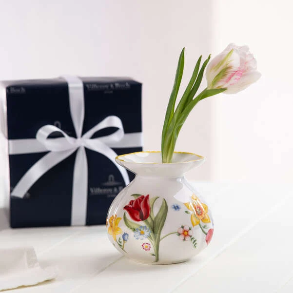 Spring Awakening Vaso giallo, 11,2 x 10,8 x 10,6 cm