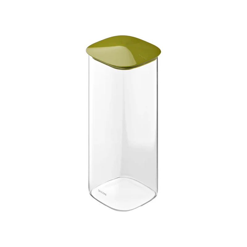 BARATTOLO QUADRATO IN VETRO -XL avocado green