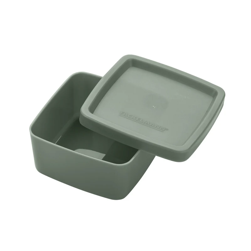 Set di 3 contenitori quadrati per snack, condimenti, spezie, frutta secca, 7 x 7 x 3,5 cm