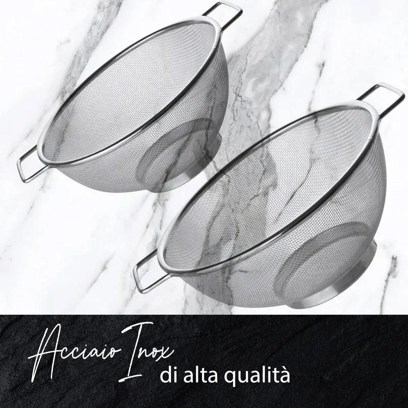 Set Scolapasta, in acciaio inox, 20 e 26 cm