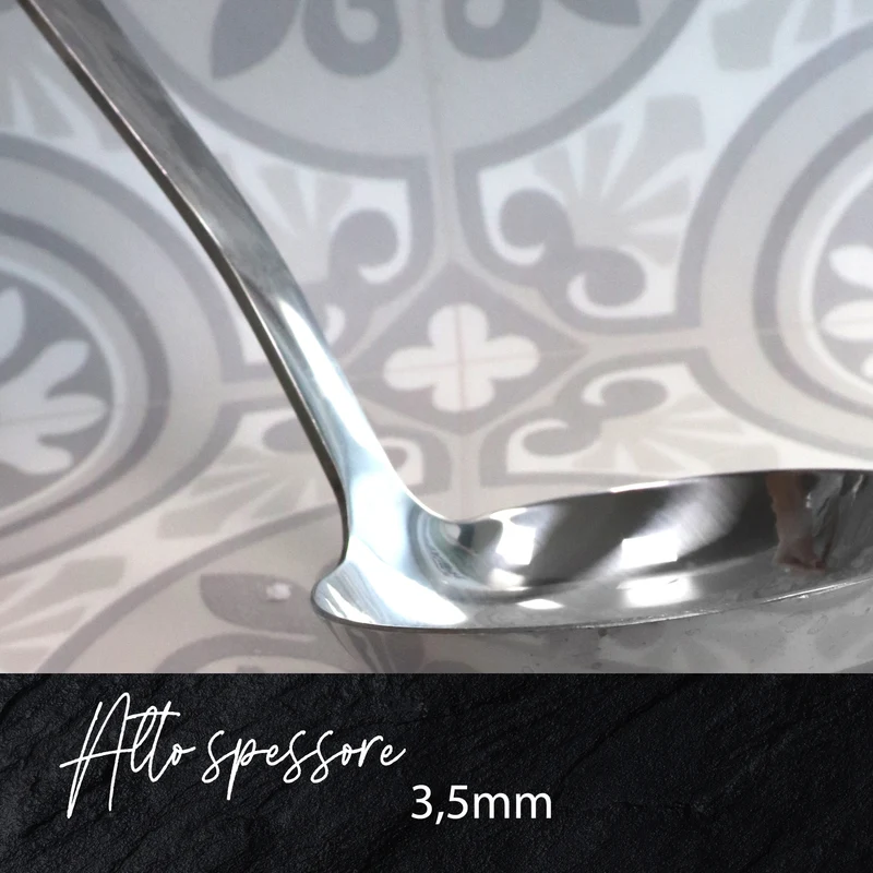 Set da 5 mestoli da cucina, in acciaio inox