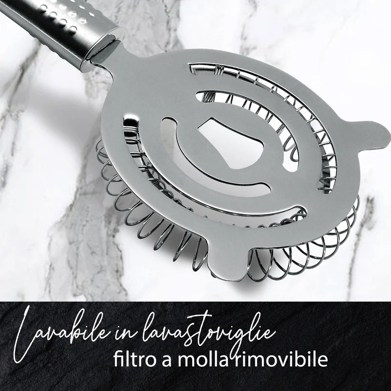 Colino per cocktail, in acciaio inox