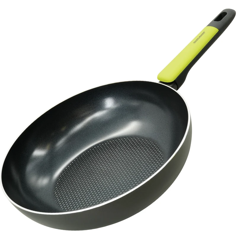 Padella Wok in alluminio antiaderente, 28 cm, Linea Oliva