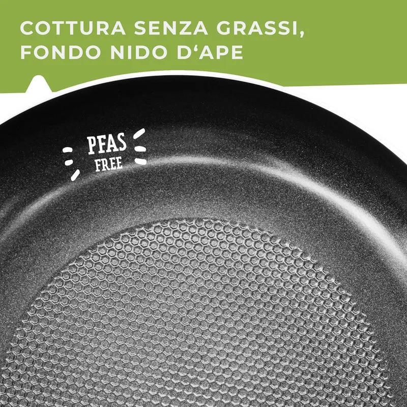 Padella in alluminio antiaderente, da 24, Linea Oliva