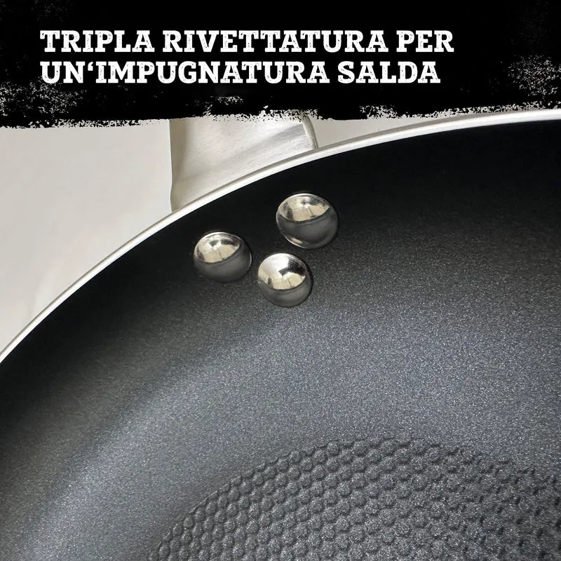 Padella da 28 cm, fondo a nido d'ape antiaderente
