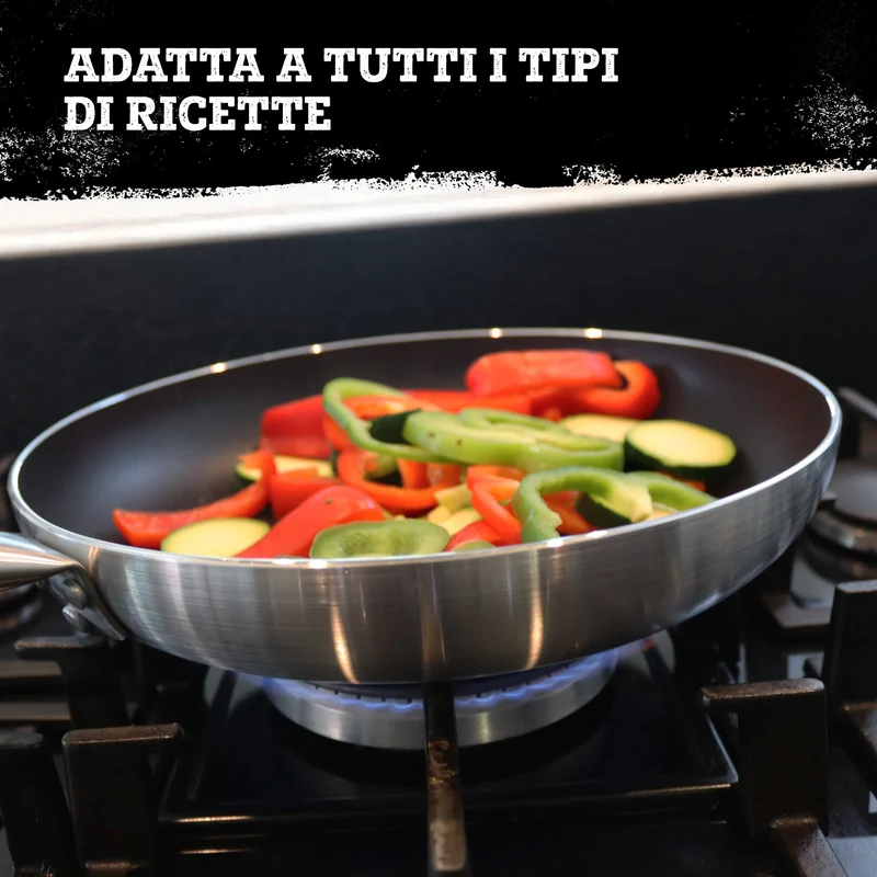 Padella da 28 cm, fondo a nido d'ape antiaderente