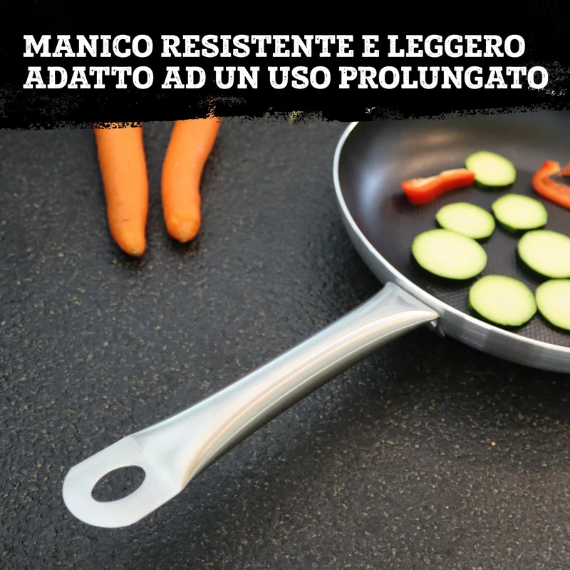 Padella da 30 cm, fondo a nido d'ape antiaderente