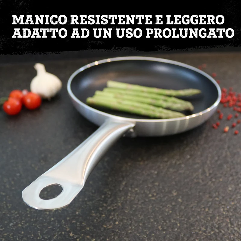 Padella da 24 cm, fondo a nido d'ape antiaderente