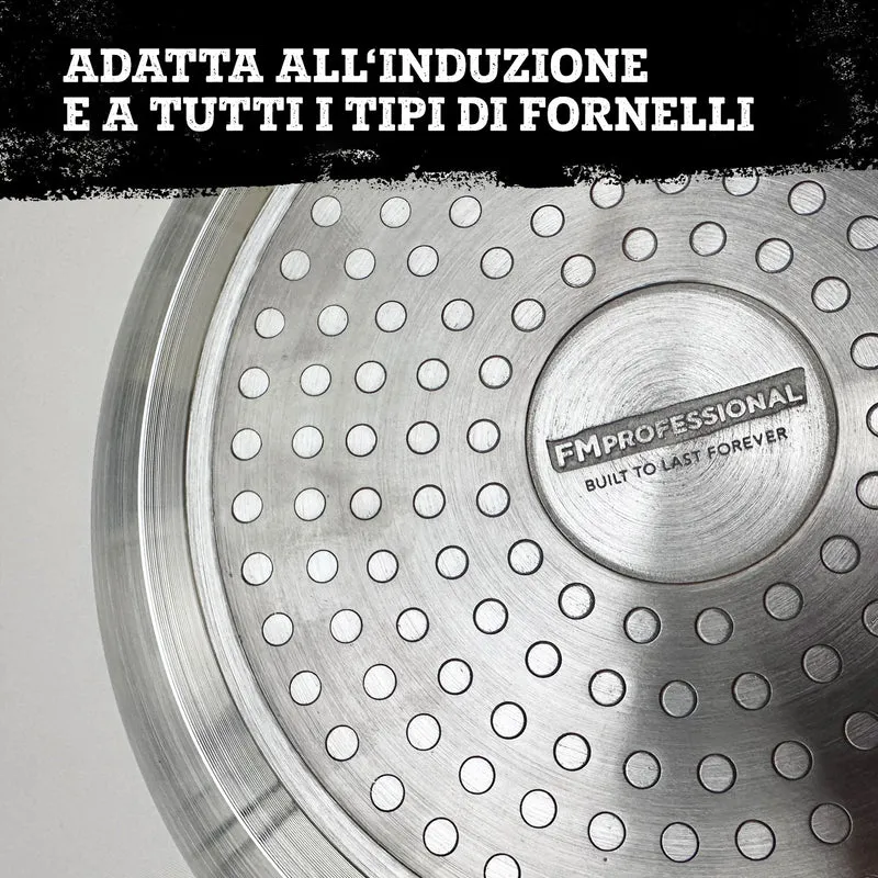 Padella da 24 cm, fondo a nido d'ape antiaderente