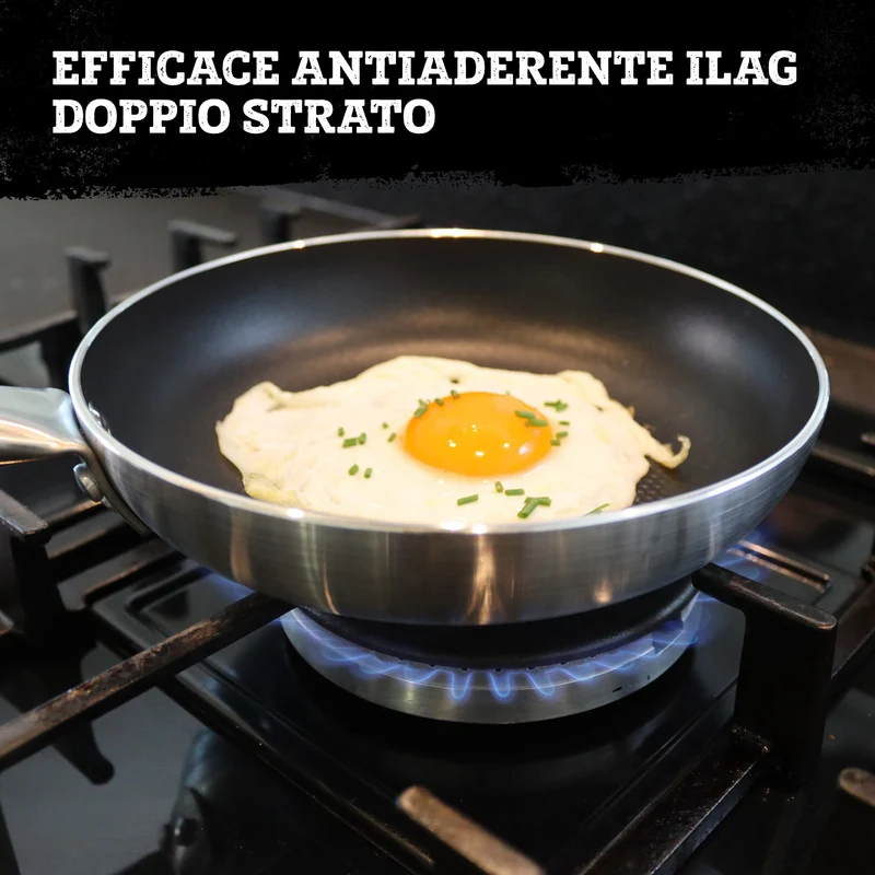 Padella alta da 20 cm, fondo a nido d'ape antiaderente