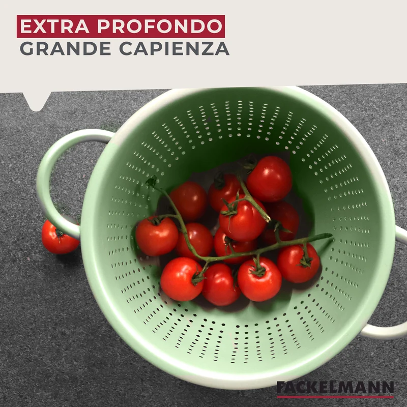 Scolapasta profondo, in acciaio inox, Ø18x11 cm