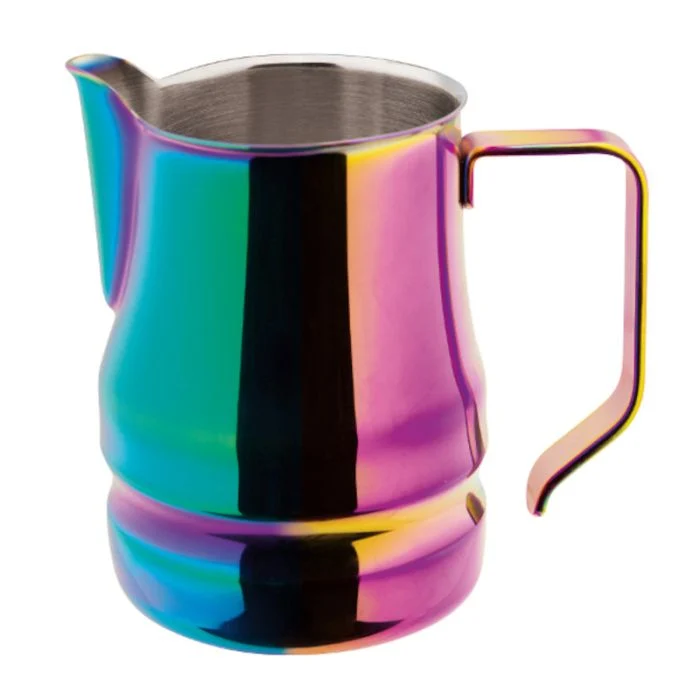 Lattiera per latte art Évolution rainbow in acciaio inox 18/10 tazze 9