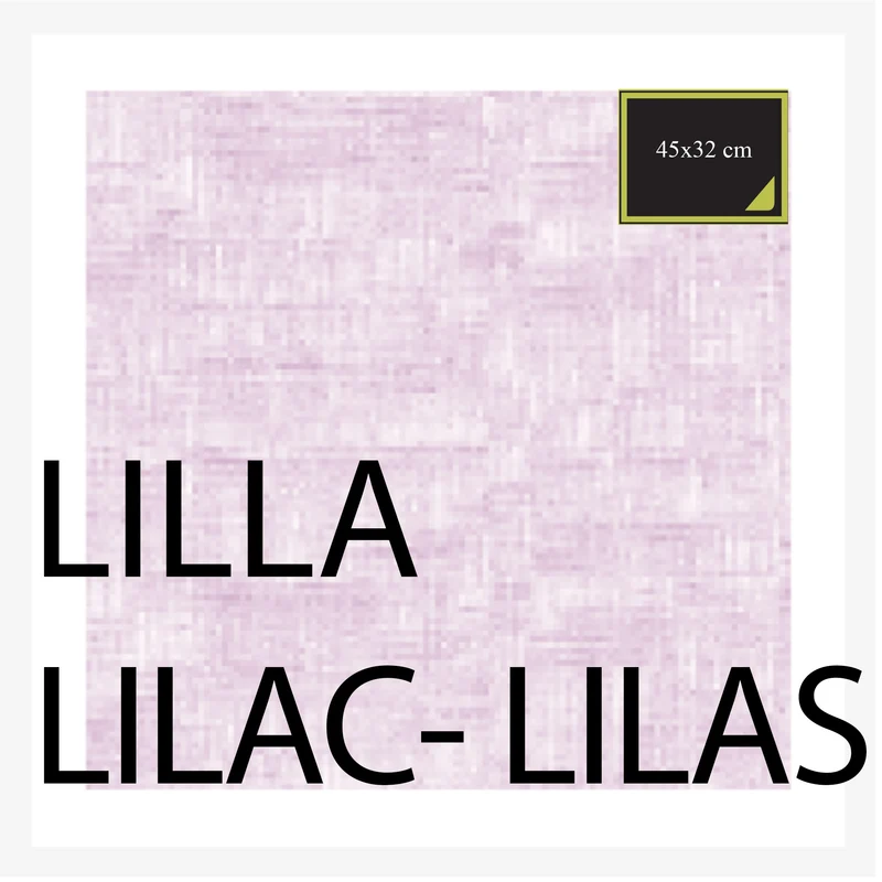 AMERICANA 45x33 cm 10 PZ - LILLA - COTTON-ONE