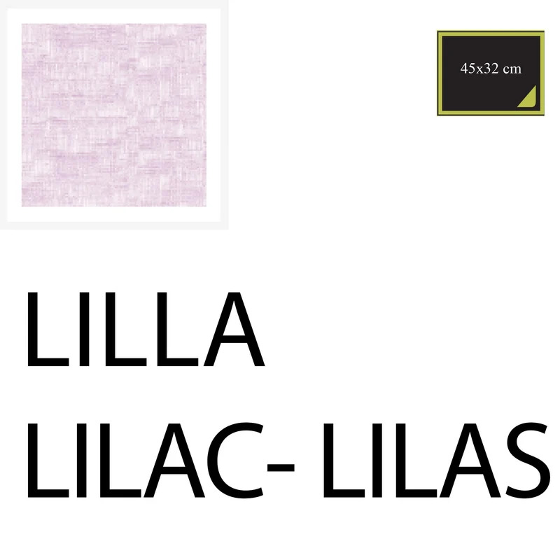 AMERICANA 45x33 cm 10 PZ - LILLA - COTTON-ONE