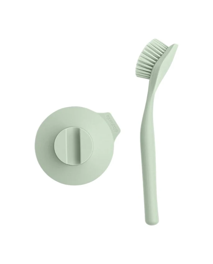 Brabantia Food Spazzola Lavapiatti Con Supporto A Vento - Jade/green