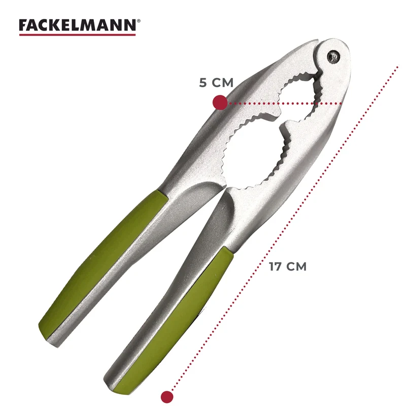 Schiaccianoci in alluminio con impugnatura antiscivolo Soft Grip