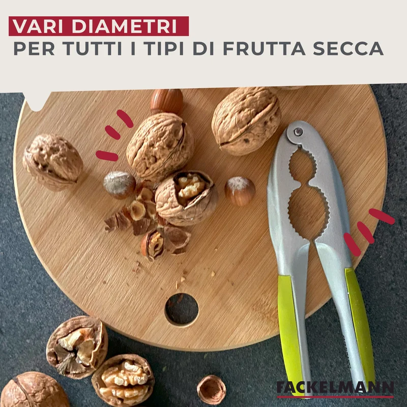 Schiaccianoci in alluminio con impugnatura antiscivolo Soft Grip