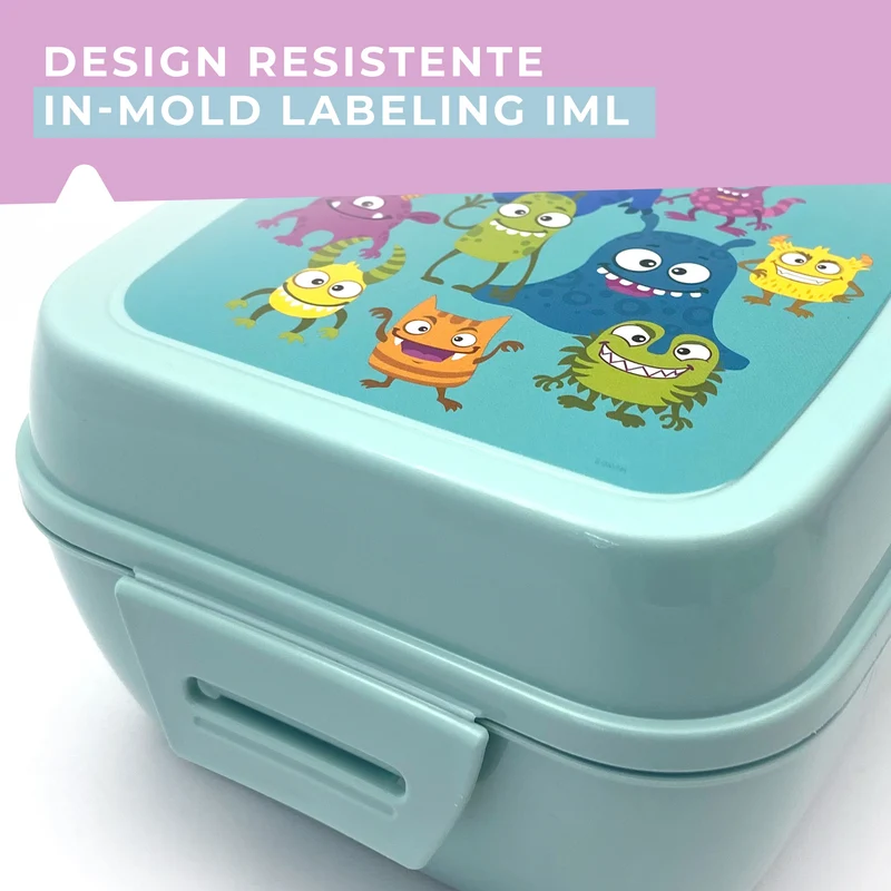 Lunch box porta merenda, quadrato
