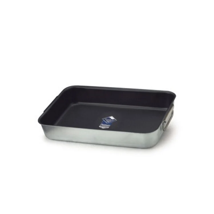 Tegame alluminio antiaderente rettangolare cm.45x30 h.8.5