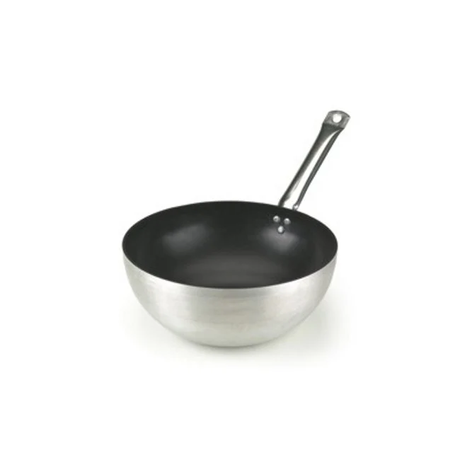 Wok alluminio antiaderente 1 manico ø cm.32 fondo svasato h.11
