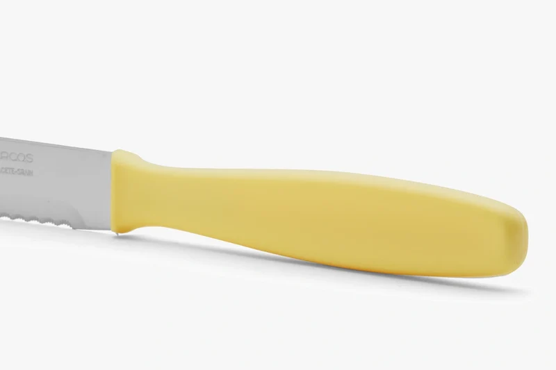Cuchillo Mesa color amarillo Polipropileno 125 mm