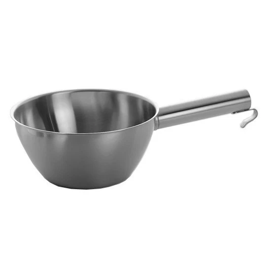 Tazzone inox con manico e gancio ø cm.16 lt.1.25