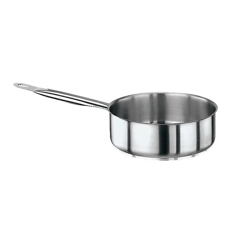 Casseruola inox bassa 1 manico ø cm.16 h.6.5 lt.1.3 s1000
