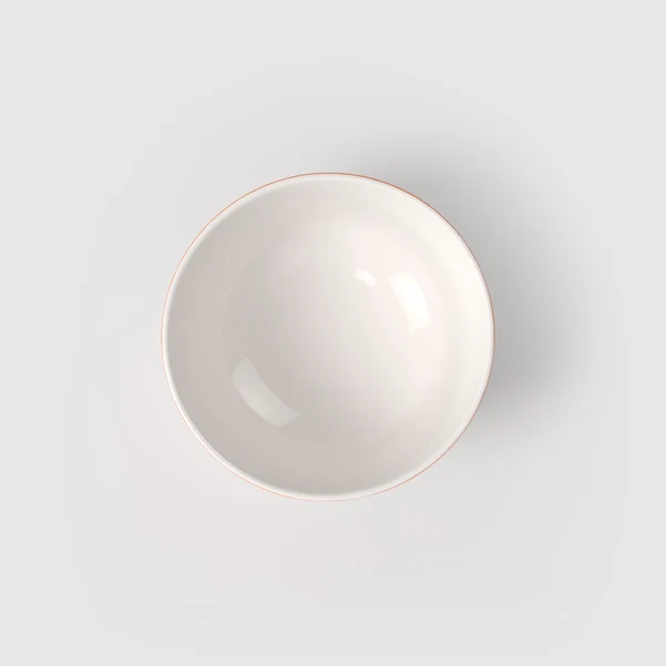 Memphis Ciotola per cereali bianca, 720 ml, Premium Porcelain