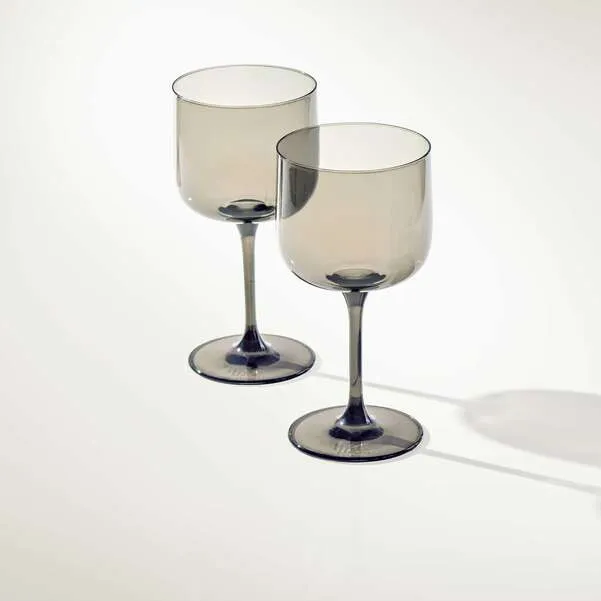 Like Glass Bicchiere da vino grigio, 200 ml, vetro di cristallo