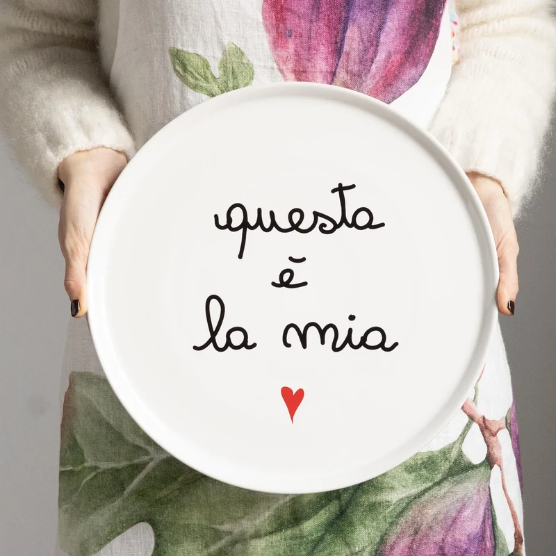 Piatto pizza "Questa E' La Mia" - 31,5 CM