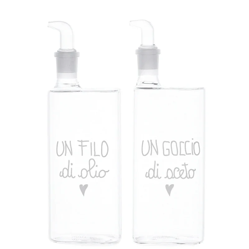 SET 2 Bottiglie "Un Filo di Olio - Un Goccio di Aceto" - 2x400ml