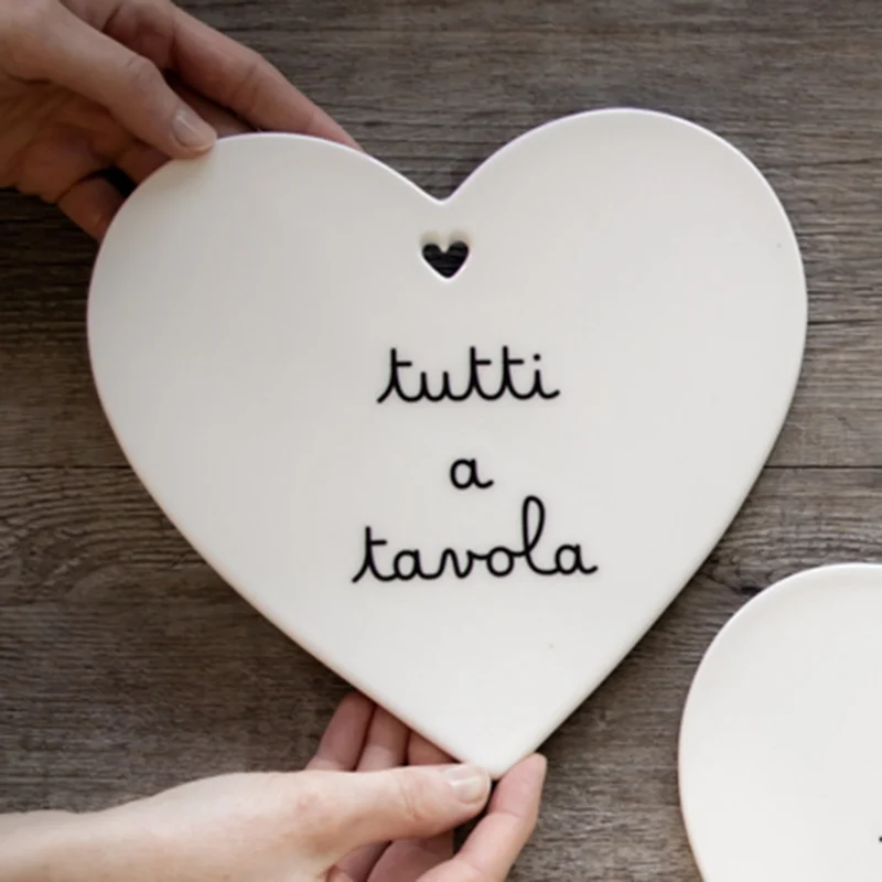 Sottopentola cuore "Tutti a tavola"