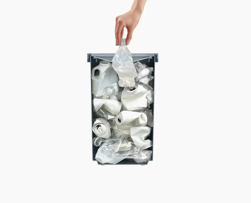 GoRecycle Contenitore per il riciclaggio - 32L azzurro chiaro