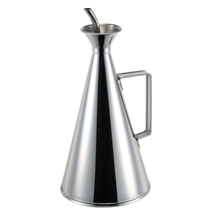 Oliera con dosatore salvagoccia in acciaio inox cl 50