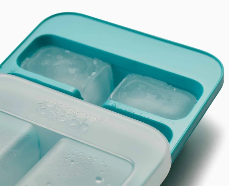 Flow™ Confezione da 2 vaschette per cubetti di ghiaccio blu facili da riempir