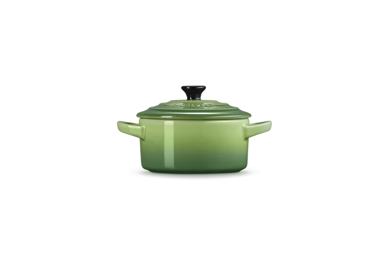 Mini cocotte rotonda in gres vetrificato - Verde Bamboo 10 CM / 0.25 L