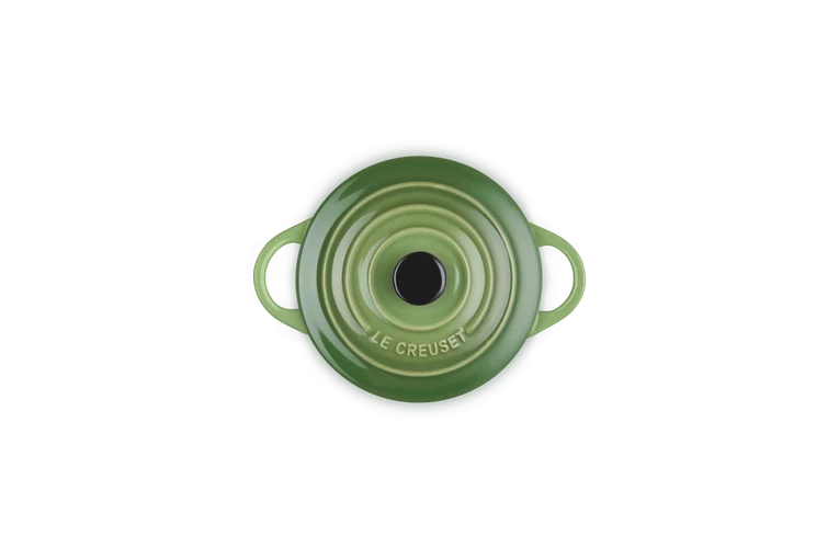 Mini cocotte rotonda in gres vetrificato - Verde Bamboo 10 CM / 0.25 L