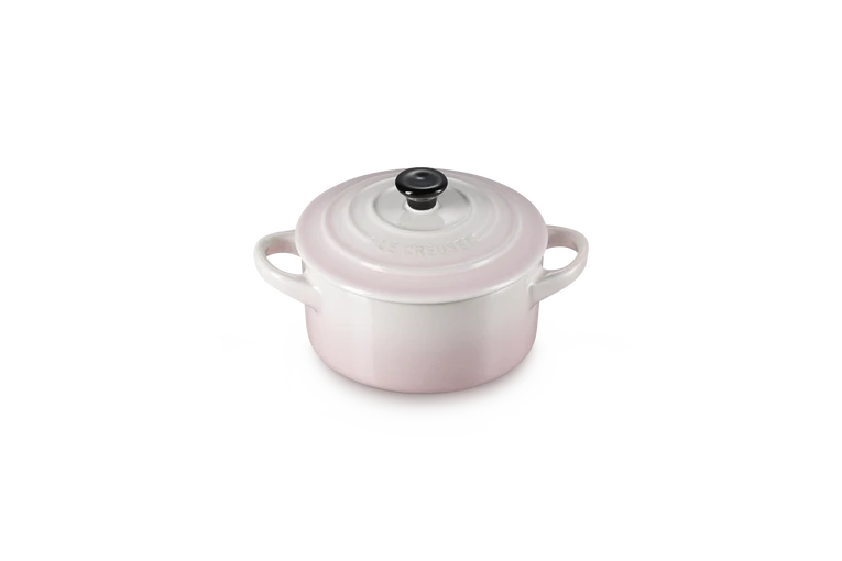 Mini cocotte rotonda in gres vetrificato - Shell Pink 10 CM / 0.25 L