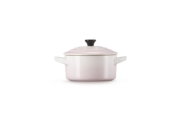 Mini cocotte rotonda in gres vetrificato - Shell Pink 10 CM / 0.25 L
