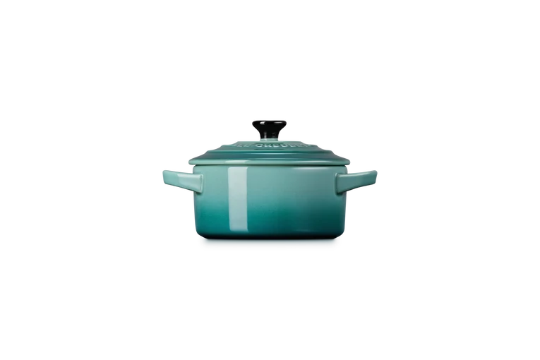 Mini cocotte rotonda in gres vetrificato - Bleu Riviera 10 CM / 0.25 L